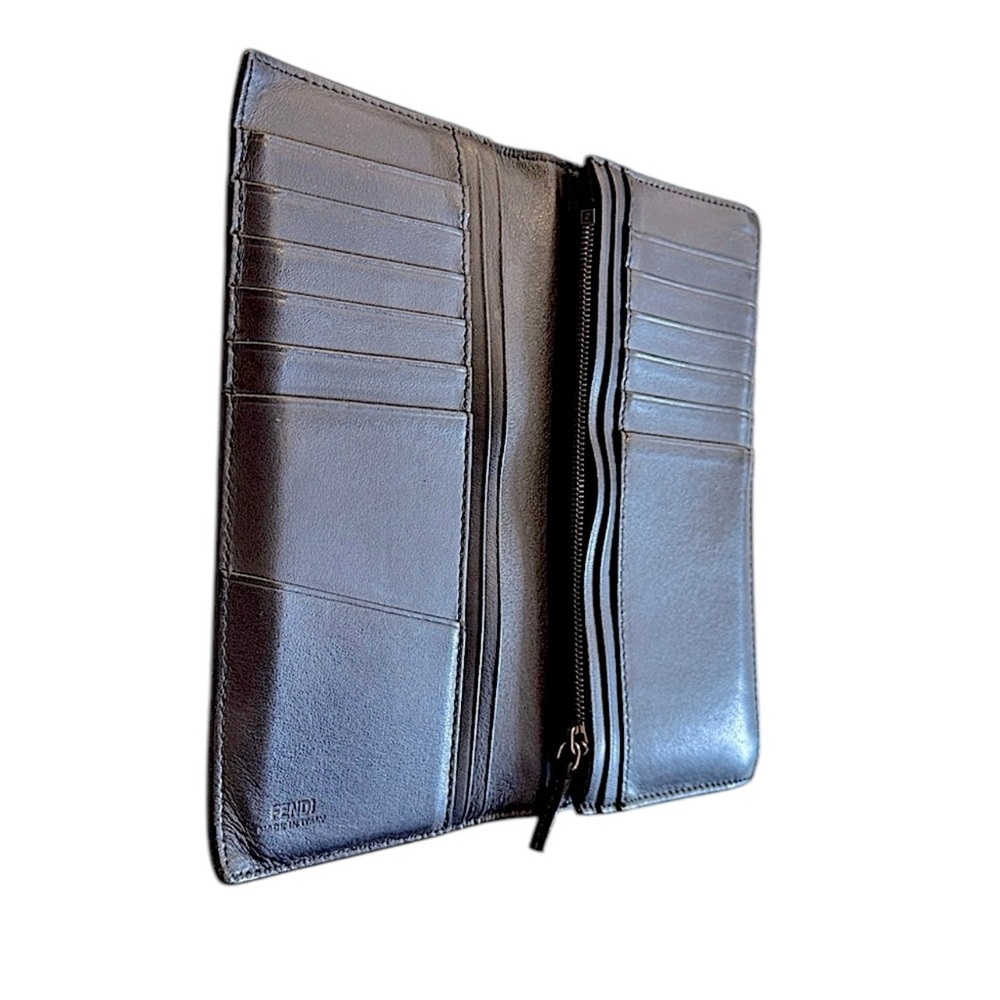 Fendi Monster Eyes Black Long Wallet - Picture 2 of 7
